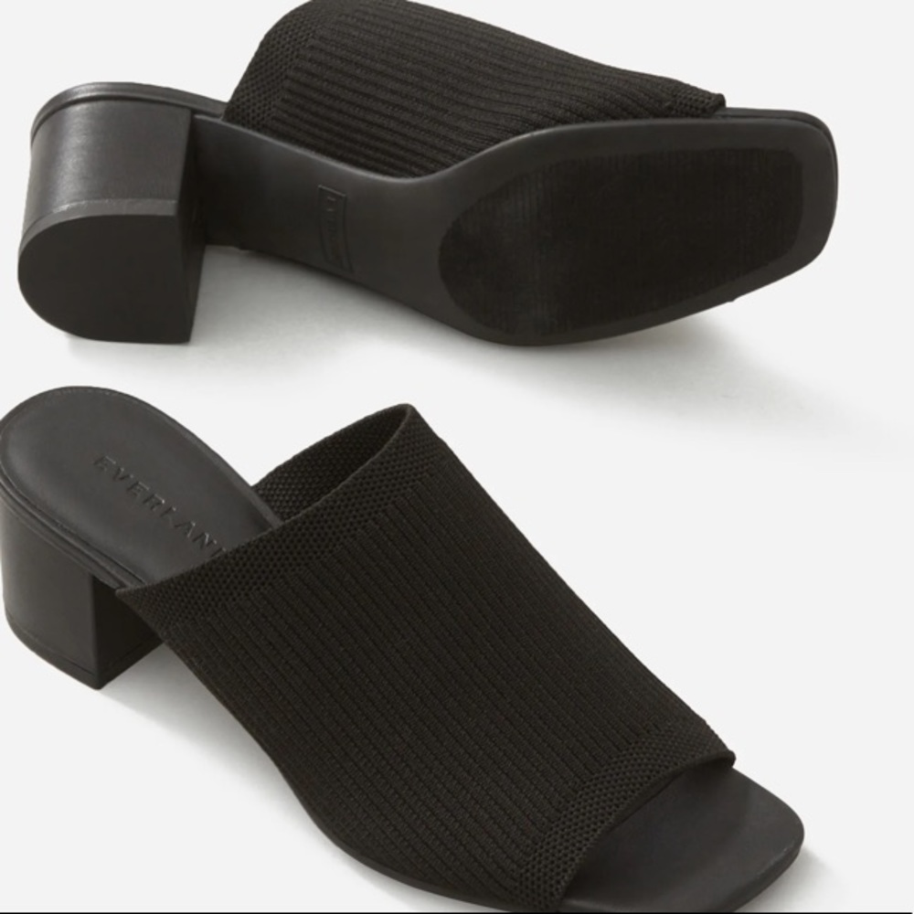 Everlane Black ReKnit Glove Mule